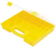 Cabac TOOL ORGANISER BOX 420x300x50mm 19xRemovable Compartment, Yellow*AUS Brand