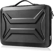 DOMISO 14" Shockproof Waterproof Laptop Sleeve with Handle Lightweight Hardshell Protective Tablet Case for 14" Laptops/Apple/Lenovo ThinkPad/HP Pavilion 14 Stream 14 / Dell, Black