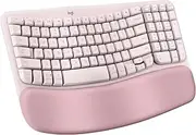 Logitech Wave Keys Wireless Ergonomic Keyboard, Rose