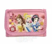 Disney Princesses Tri-Fold Mini Light Pink Wallet Kids Back to School Supply