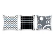 3Pcs Home Geometry Line Pillow Cover Living Room Office Sofa Cushion Cover - 5