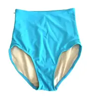 BP Designs 05108 High Waist Brief, Tropical Turquoise, Women's Size S, NWT