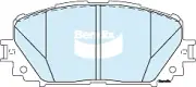 Bendix General CT Front Brake Pad Set for Toyota Yaris NCP90R 1.3L 2NZ-FE Petrol (for: Toyota)