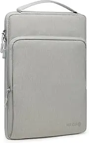 [HYZUO] 14-15 Inch Laptop Bag Sleeve for MacBook Air 15 M4 M3 M2, MacBook Pro 15, XPS 15 Plus, 15" Surface Laptop, Notebook Case for 14" Dell HP Lenovo ThinkPad Asus Acer Huawei, Light Gray