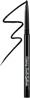 Apooliy Waterproof Eyeliner Pen,Long-Lasting Cream Eyeliner Pencil,Highly Pigmented Eye Makeup Pen with Up to 24HR,Black Brown White