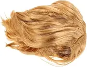 Gold Short Hair Wig Men's Toupee Natural Appearance Comfort Fit Easy to Wear for Daily Parties