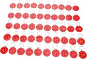 BESPORTBLE 50pcs Double Sided Number Tags Durable Acrylic Numbered Bath Tags for Efficient Customer Management Saunas and Spas Visibility and Stylish Design