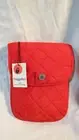 New Baggallini RFID Passport Crossbody, Red w/ tags