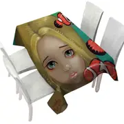 Faces of Faery #8 Girl and Clownfish Tablecloth