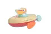 Kaper Kidz Animal Canoe Pull String Pelican Water Bath Toy | Fun Bath-Time Play