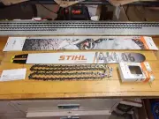 Stihl OEM 25" Guide Bar 3/8" .050" 84DL 3003-000-7831 Chain 33RS GL-SN2A