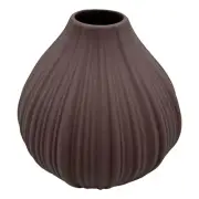 Bergamo Art Modern Onion Ceramic Vase in Pink