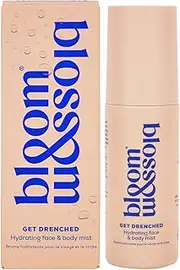 Bloom and Blossom Get Drenched Hydrating Face and Body Mist, 4 in 1 Face Mist to Use as Makeup Setting Spray, Post Gym or Travelling, Prep Hydrate and Glow Mist with Aloe Vera 100ml