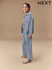 Blue 100% Cotton Jacket & Trouser Set (3-16yrs) (E49519) | $72 - $83