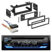 JVC KD-TD72BT 1-DIN Bluetooth CD Receiver W/Install Kit, Radio Wiring Harness (for: Jeep)