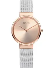 Bering 14531-266 Rose Gold Dial White Stainless Steel Womens Watch