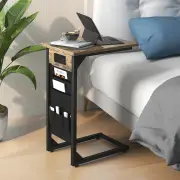 CostwayC Shaped End Table Set of 2 for Small Space