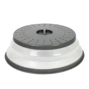 Tovolo Microwave Collapsible Plastic Food Cover Protector Round Charcoal