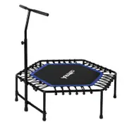 Centra 48 Inch Mini Fitness Trampoline Rebounder Bungees