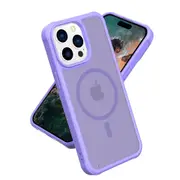 IPhone 15 Pro Max Case,Compatible With MagSafe,Military-Grade Protective Case,Scratch-Resistant Back Cover-Purple