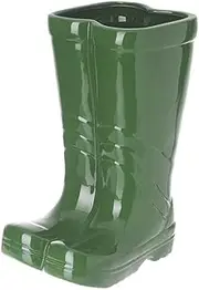 Heaven Sends Small Ceramic Green Wellington Boot Plant Pot – 17x15x10cm Decorative Flower Pot – Novelty Indoor & Outdoor Planter for Herbs, Succulents & Flowers