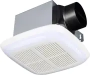 Very-Quiet 80 CFM, 1.5 Sone No Attic Access Needed Installation Bathroom Ventila