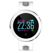Q8 Pro IP68 Blood Prssure Heart Rate Monitor Fitness Tracker Sport bluetooth Smart Wristband WHITE COLOR