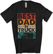 [Generic] Vintage Retro by Truck; Amusing Father's Day Driver Lover; Matching Family Group Unisex T-Shirt