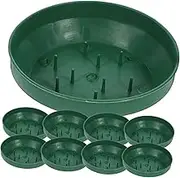 HAKIDZEL 10pcs Floral Foam Trays Round Needle Plates Versatile Wedding Reusable Plastic