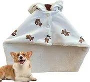 acime Pet Blanket for Cats | Bear Pattern Cat Cape Blanket | Dog Blanket, Puppy Blanket, Cat Cloak Blanket for Indoor Cats and Dogs, Machine Washable