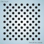 Polka Dots Stencil 1/2" Circle Shapes Template Craft Pattern Art Decor U Paint