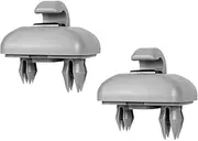 MAX COOL 2PCS Sun Visor Clips Holder Hook Bracket Mounting Retainer Clip Hook Bracket Compatible with A3 A4 Q3 Q5 TT, Black, Grey