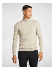 [yd.] Gillespie Turtle Neck Knit Jumper in Natural