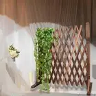 Wooden Fence Lattice Fence Wedding Photo Props Retractable Garden Trellis Photo