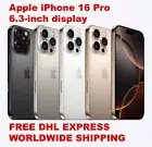 APPLE 2024 iPHONE 16 PRO 6.3" 128/256/512GB/1TB UNLOCKED (A3294 REAL DUAL SIM)