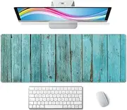Shabby Wood XL Mouse Pad,Large Mouse Pad Gaming 31.5 x 11.8 in Mouse Mat Desk Pad,Extended Keyboard Mousepad Large Desk Mat with Non-Slip Rubber Base and Stitched Edge for Home Office