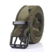 Army Belt Combat Waist Belt elastic Nylon Tactical Belt Metal Buckle Canvas Belt