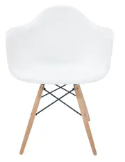 SK Designer Living Replica Eames DAW Eiffel Chair - Plastic & Natural