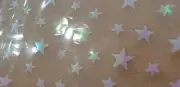 Star Transparent iron-on Heat Transfer (Clear/Rainbow ) Vinyl, HTV for T-shirts