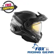 CKX Mission Full Face Helmet - Carbon Solid Electric Double Shield