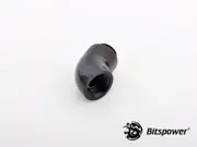 Bitspower G1/4" Matt Black Rotary 60-Degree IG1/4" Extender [BP-MB60R]