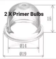 2 X SMALL PRIMER BULBS~WHIPPER SNIPPER-TRIMMER~RYOBI~TALON HONDA~STIHL~OZITO~NEW