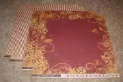 My Mind's Eye Double Sided Cardstock Papers(4) ~ Fall Swirls