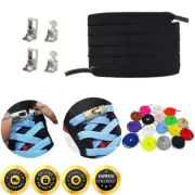 No Tie Elastic Shoelaces Silicone Rubber For Kids Adults Sneakers Lock Laces