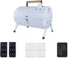 CLOUDSEASON Portable Charcoal Grill Multi-Function Smoker BBQ Stove for Outdo...