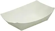 White Cardboard Food Trays - 70mm - 40mm - Carton(900) - Food Service, Takeaway, Party Tableware - Kent Paper