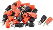 uxcell Metal Body Speaker Banana Connector Binding Post Socket 4mm 30pcs Black Red