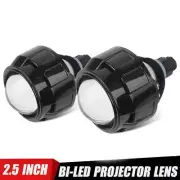 2.5'' Bi LED Projector Lens LED Mini Headlight 120W 6000K Retrofit Universal DIY