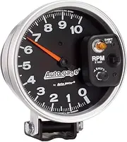 AutoMeter AMT-233903 Autogage Air-Core Monster Shift-Lite Tachometers Analog Gauge, Range 0-10,000 RPM, Black