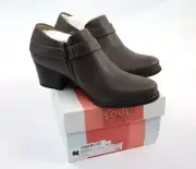 Soul Naturalizer Women's 7M Chaylee Ankle Boots Stacked Block Heel Strap Booties